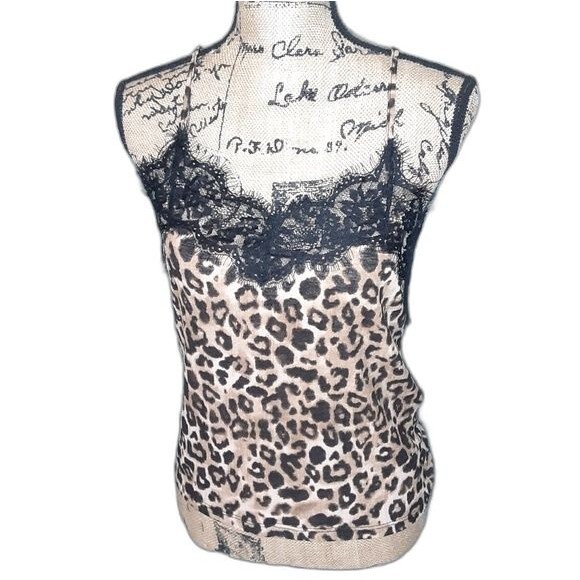 Zara Small Lace Animal Print cami NWT - Picture 1 of 6